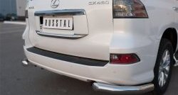 16 399 р. Защита заднего бампера (Ø76 мм уголки, нержавейка) Russtal Lexus GX460 J150 1-ый рестайлинг (2013-2019)  с доставкой в г. Нижний Новгород. Увеличить фотографию 2