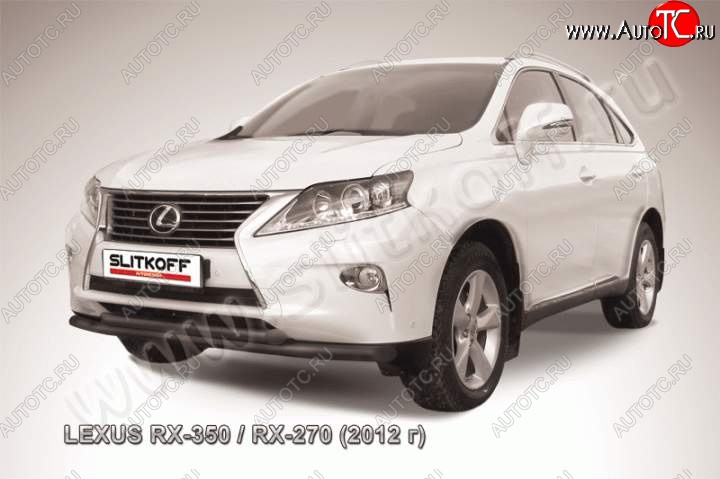 13 699 р. Защита переднего бампера из труб d57 Slitkoff  Lexus RX  270 - RX350  AL10 (Цвет: серебристый)  с доставкой в г. Нижний Новгород