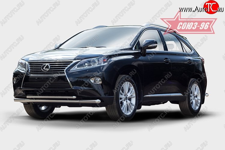 24 659 р. Защита переднего бампера одинарная Souz-96 (d60/42). Lexus RX 270 AL20 дорестайлинг (2015-2019)  с доставкой в г. Нижний Новгород