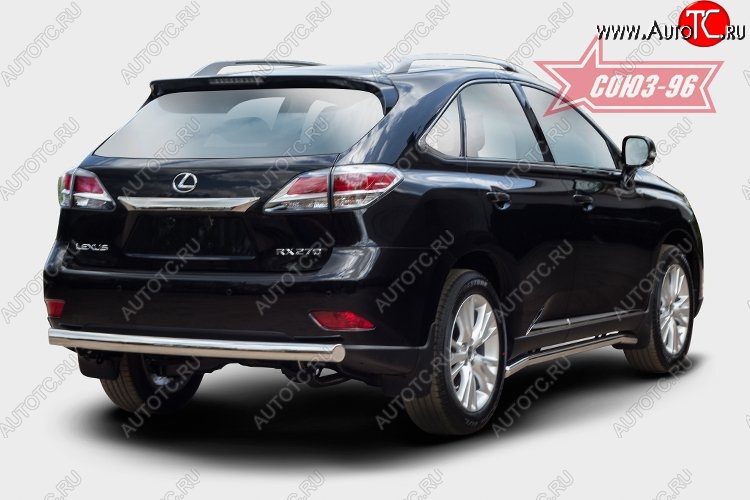 15 704 р. Овальная защита заднего бампера (d75х42) Souz-96  Lexus RX  270 (2015-2019) AL20 дорестайлинг  с доставкой в г. Нижний Новгород