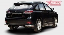 1 249 р. Защита заднего бампера из боковых уголков (d76) Souz-96 Lexus RX 270 AL20 дорестайлинг (2015-2019)  с доставкой в г. Нижний Новгород. Увеличить фотографию 1