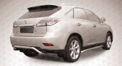 12 599 р. Фигурная защита заднего бампера диаметром 57 мм Slitkoff Lexus RX 270 AL20 дорестайлинг (2015-2019) (Нержавейка, Полированная)  с доставкой в г. Нижний Новгород. Увеличить фотографию 1