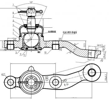 1 339 р. Шаровая опора передняя правая SAT  Lexus GS300  S160 (1997-2001), Toyota Aristo  S160 (1997-2001)  с доставкой в г. Нижний Новгород. Увеличить фотографию 1