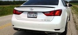 3 399 р. Лип спойлер F-Sport  Lexus GS250  L10 (2011-2016) (Неокрашенный)  с доставкой в г. Нижний Новгород. Увеличить фотографию 7