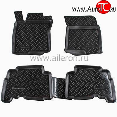 1 789 р. Коврики в салон Aileron 4 шт. (полиуретан)  Lexus GX460  J150 (2009-2013), Toyota Land Cruiser Prado  J150 (2009-2013)  с доставкой в г. Нижний Новгород