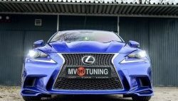 7 799 р. Клыки на передний бампер Tuning-Sport Lexus IS250 XE30 седан дорестайлинг (2013-2016) (Неокрашенная)  с доставкой в г. Нижний Новгород. Увеличить фотографию 6