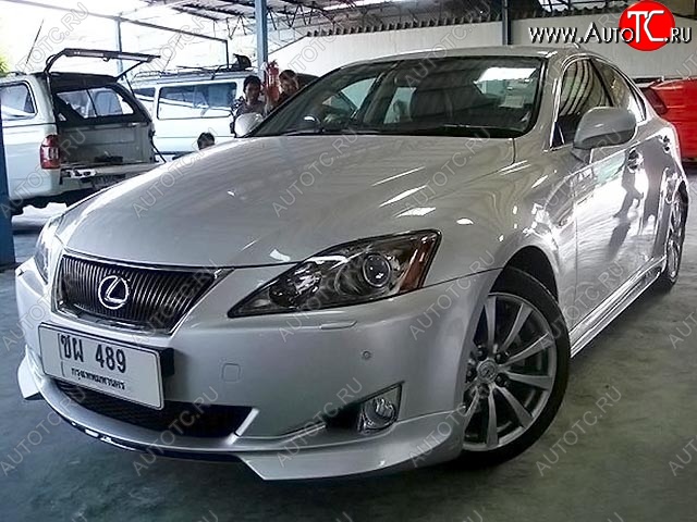 9 299 р. Накладка на передний бампер WALD SPORTS LINE Lexus IS250 XE20 седан дорестайлинг (2005-2013) (Неокрашенная)  с доставкой в г. Нижний Новгород