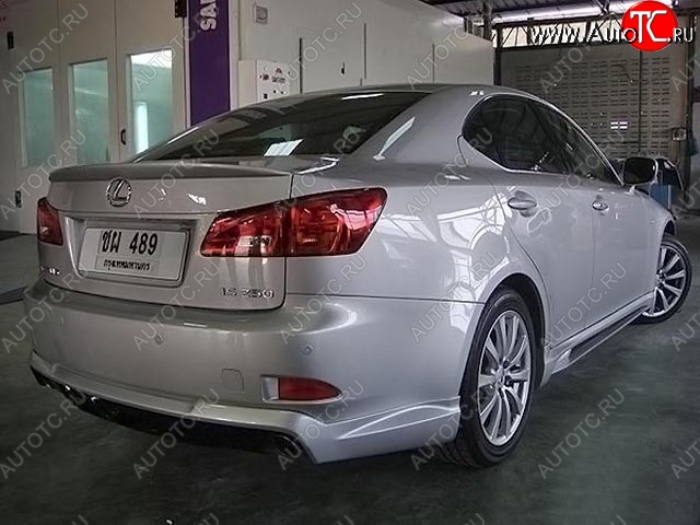 10 599 р. Накладка на задний бампер WALD SPORTS LINE Lexus IS250 XE20 седан дорестайлинг (2005-2013) (Неокрашенная)  с доставкой в г. Нижний Новгород