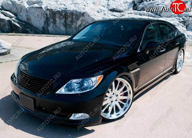 7 999 р. Накладка на передний бампер CT Lexus LS460 XF40 дорестайлинг (2006-2009) (Неокрашенная)  с доставкой в г. Нижний Новгород