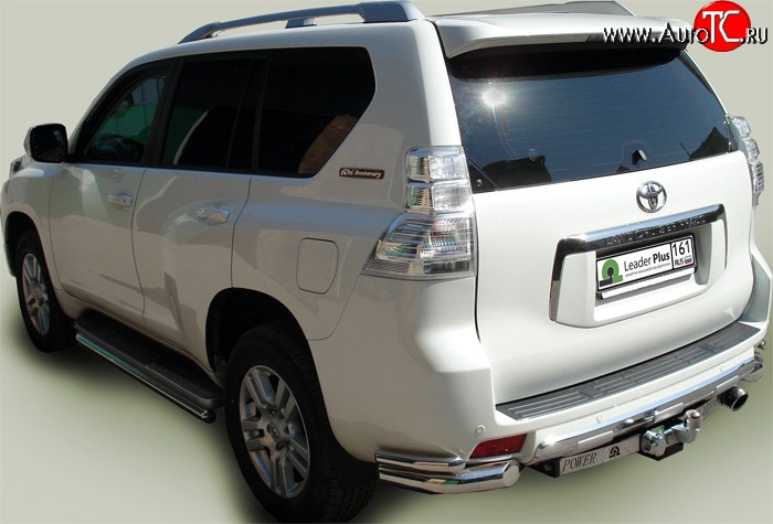 10 299 р. Фаркоп Лидер Плюс (c нерж. пластиной)  Lexus GX460  J150 (2009-2013), Lexus GX470  J120 (2002-2007), Toyota Land Cruiser Prado  J120 (2002-2009) (Без электропакета)  с доставкой в г. Нижний Новгород