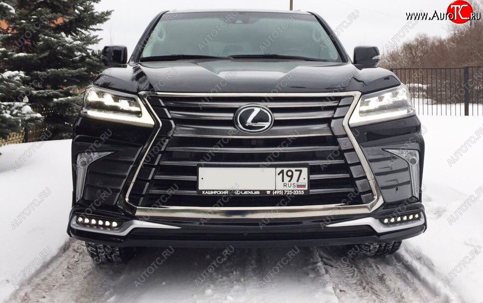 15 199 р. Дневные ходовые огни в накладку бампера Автократ Автократ Lexus LX570 J200 2-ой рестайлинг (2015-2022)  с доставкой в г. Нижний Новгород