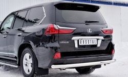 15 649 р. Защита заднего бампера (Ø76 мм, нержавейка) SLITKOFF Lexus LX450d J200 2-ой рестайлинг (2015-2022)  с доставкой в г. Нижний Новгород. Увеличить фотографию 4