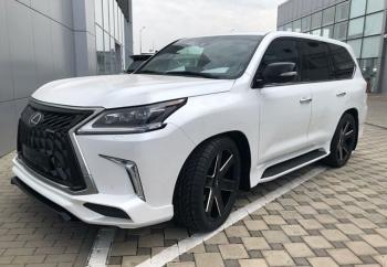 45 999 р. Юбка переднего бампера HEMMES Lexus LX450d J200 2-ой рестайлинг (2015-2022) (Неокрашенная)  с доставкой в г. Нижний Новгород. Увеличить фотографию 3