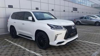 45 999 р. Юбка переднего бампера HEMMES Lexus LX450d J200 2-ой рестайлинг (2015-2022) (Неокрашенная)  с доставкой в г. Нижний Новгород. Увеличить фотографию 5