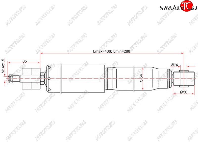 2 799 р. Амортизатор передний LH=RH SAT  Lexus LX470  J100 (1998-2002), Toyota Land Cruiser  100 (1998-2007)  с доставкой в г. Нижний Новгород