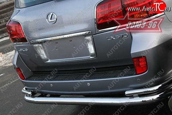 25 667 р. Защита заднего бампера d76х42 двойная Sport Package Souz-96 Lexus LX570 J200 дорестайлинг (2007-2012)  с доставкой в г. Нижний Новгород