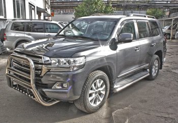 27 999 р. Защита переднего бампера WINBO (Ø76 мм, нержавейка)  Lexus LX570  J200 (2007-2015), Toyota Land Cruiser  200 (2007-2015)  с доставкой в г. Нижний Новгород. Увеличить фотографию 2