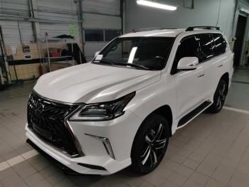 64 499 р. Решетка радиатора HEMMES Lexus LX570 J200 2-ой рестайлинг (2015-2022) (цвет: черный матовый)  с доставкой в г. Нижний Новгород. Увеличить фотографию 6