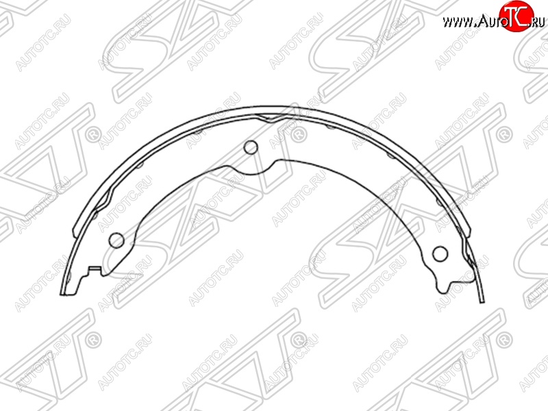 2 199 р. Колодки ручного тормоза SAT (комплект, 4 шт.)  Lexus LX570  J200 (2007-2012), Toyota Land Cruiser  200 (2007-2012), Toyota Sequoia (2007-2017), Toyota Tundra  XK50 (2007-2013)  с доставкой в г. Нижний Новгород