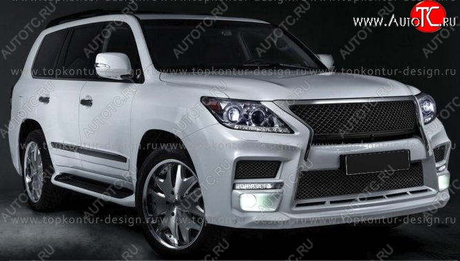 6 199 р. Решётка радиатора TopKontur Design Lexus LX570 J200 1-ый рестайлинг (2012-2015)  с доставкой в г. Нижний Новгород