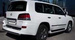 14 749 р. Одинарная защита заднего бампера из трубы диаметром 76 мм SLITKOFF  Lexus LX570  J200 (2012-2015) 1-ый рестайлинг  с доставкой в г. Нижний Новгород. Увеличить фотографию 4