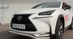 16 999 р. Защита переднего бампера (Ø63 мм волна, нержавейка, F-SPORT) SLITKOFF Lexus NX200T Z10 (2014-2017)  с доставкой в г. Нижний Новгород. Увеличить фотографию 2