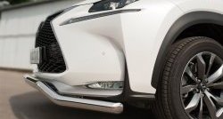 16 999 р. Защита переднего бампера (Ø63 мм волна, нержавейка, F-SPORT) SLITKOFF Lexus NX200T Z10 (2014-2017)  с доставкой в г. Нижний Новгород. Увеличить фотографию 3