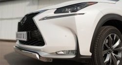 17 299 р. Защита переднего бампера (Ø75х42 мм, нержавейка, F-SPORT) Russtal Lexus NX200T Z10 (2014-2017)  с доставкой в г. Нижний Новгород. Увеличить фотографию 3