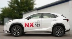 24 749 р. Широкая защита порогов F SPORT Russtal Lexus NX200T Z10 (2014-2017) (Текстура поверхности листа №1)  с доставкой в г. Нижний Новгород. Увеличить фотографию 4