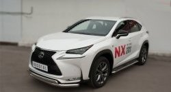 24 749 р. Широкая защита порогов F SPORT Russtal Lexus NX200T Z10 (2014-2017) (Текстура поверхности листа №1)  с доставкой в г. Нижний Новгород. Увеличить фотографию 7