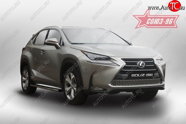 8 249 р. Декоративный элемент воздухозаборника Souz-96 V2 Lexus NX200T Z10 (2014-2017)  с доставкой в г. Нижний Новгород