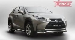 18 764 р. Защита переднего бампера одинарная Souz-96 Premium (d60) Lexus NX200 Z10 дорестайлинг (2014-2017)  с доставкой в г. Нижний Новгород. Увеличить фотографию 1