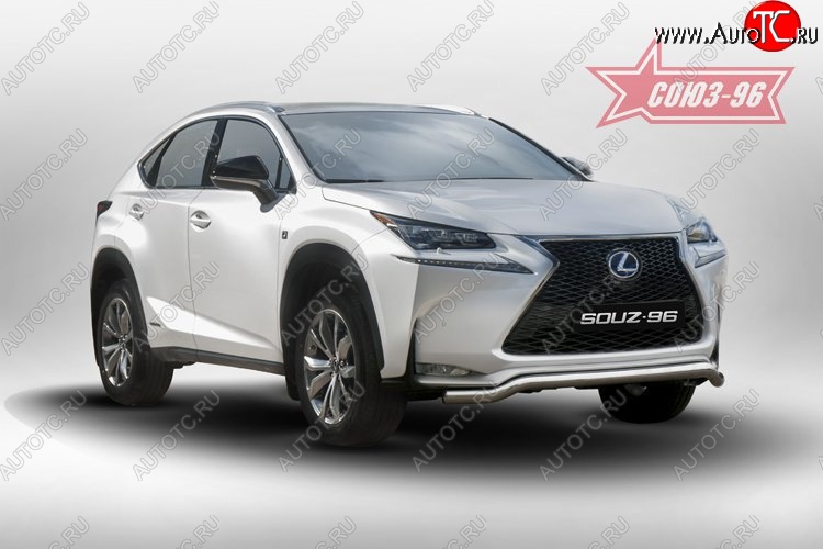 18 764 р. Защита переднего бампера одинарная Sport Souz-96 Premium (d60)  Lexus NX200  Z10 - NX300h  Z10  с доставкой в г. Нижний Новгород