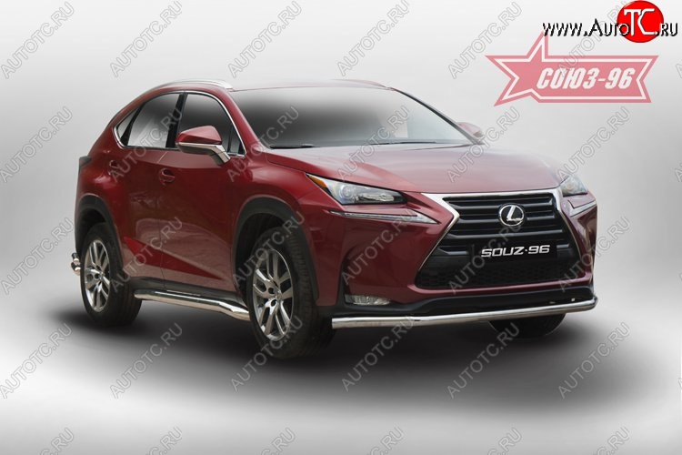 17 414 р. Защита переднего бампера одинарная Souz-96 (d60)  Lexus NX200  Z10 - NX300h  Z10  с доставкой в г. Нижний Новгород