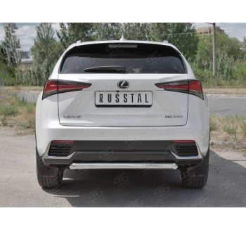 8 999 р. Защита заднего бампера (Ø63 мм, нержавейка) Russtal  Lexus NX300h  Z10 (2014-2017) дорестайлинг  с доставкой в г. Нижний Новгород. Увеличить фотографию 4