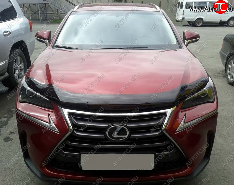 2 999 р. Дефлектор капота SIM Lexus NX200 Z10 дорестайлинг (2014-2017)  с доставкой в г. Нижний Новгород