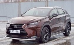 16 999 р. Защита переднего бампера (Ø63 мм, нержавейка) Russtal Lexus NX200 Z10 дорестайлинг (2014-2017)  с доставкой в г. Нижний Новгород. Увеличить фотографию 2