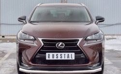 16 999 р. Защита переднего бампера (Ø63 мм, нержавейка) Russtal  Lexus NX200  Z10 (2014-2017) дорестайлинг  с доставкой в г. Нижний Новгород. Увеличить фотографию 1