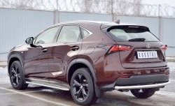 16 999 р. Защита заднего бампера (Ø63 мм, нержавейка) Russtal Lexus NX200 Z10 дорестайлинг (2014-2017)  с доставкой в г. Нижний Новгород. Увеличить фотографию 2