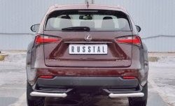 17 799 р. Защита заднего бампера (Ø63 мм уголки, нержавейка) Russtal  Lexus NX200  Z10 (2014-2017) дорестайлинг  с доставкой в г. Нижний Новгород. Увеличить фотографию 1