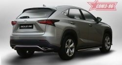 13 319 р. Узкая защита заднего бампера d42 Souz-96  Lexus NX200  Z10 (2014-2017) дорестайлинг  с доставкой в г. Нижний Новгород. Увеличить фотографию 1