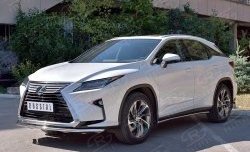 13 999 р. Защита переднего бампера (Ø42 мм, нержавейка) Russtal Lexus RX 200T AL20 дорестайлинг (2015-2017)  с доставкой в г. Нижний Новгород. Увеличить фотографию 2