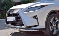 13 999 р. Защита переднего бампера (Ø42 мм, нержавейка) Russtal  Lexus RX  200T (2015-2017) AL20 дорестайлинг  с доставкой в г. Нижний Новгород. Увеличить фотографию 4