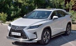 15 649 р. Защита переднего бампера (Ø63 мм, нержавейка) Russtal Lexus RX 200T AL20 дорестайлинг (2015-2017)  с доставкой в г. Нижний Новгород. Увеличить фотографию 2