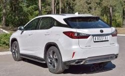 13 549 р. Защита заднего бампера (Ø63 мм, окрашенная) Russtal Lexus RX 200T AL20 дорестайлинг (2015-2017)  с доставкой в г. Нижний Новгород. Увеличить фотографию 2