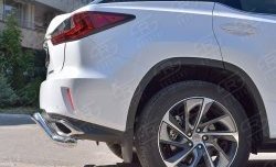 15 649 р. Защита заднего бампера диаметром 63 мм с изгибом Russtal  Lexus RX  200T (2015-2017) AL20 дорестайлинг  с доставкой в г. Нижний Новгород. Увеличить фотографию 4