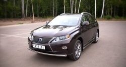 14 799 р. Одинарная защита переднего бампера диаметром 63 мм SLITKOFF Lexus RX270 AL10 дорестайлинг (2010-2012)  с доставкой в г. Нижний Новгород. Увеличить фотографию 4