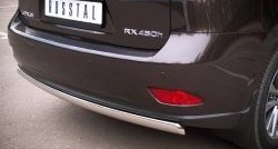 16 849 р. Защита заднего бампера (Ø75x42 мм, нержавейка) Russtal Lexus RX350 AL10 дорестайлинг (2008-2012)  с доставкой в г. Нижний Новгород. Увеличить фотографию 3