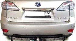 Фаркоп Лидер Плюс (c нерж. пластиной) Lexus RX450H AL10 дорестайлинг (2009-2012)