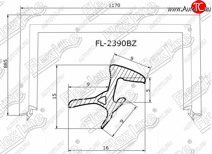 2 569 р. Молдинг лобового стекла FlexLine Toyota Harrier XU30 (2003-2013)  с доставкой в г. Нижний Новгород